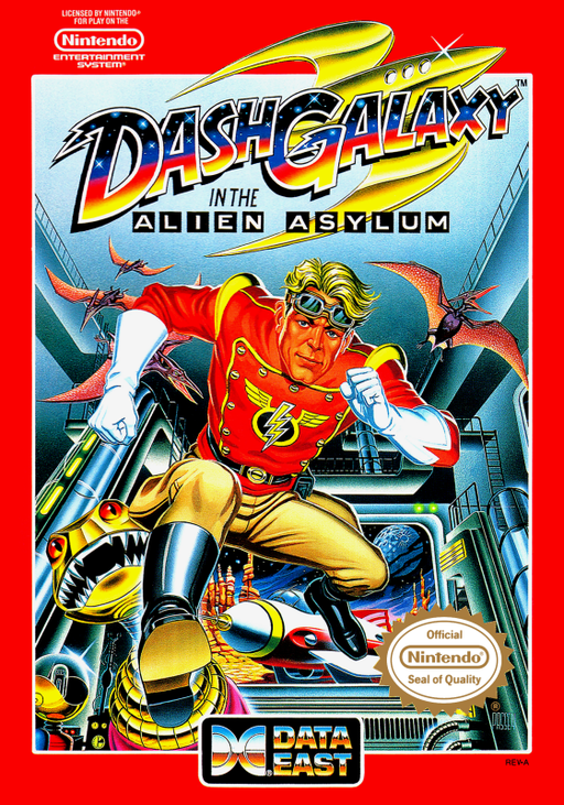 Dash Galaxy in the Alien Asylum (USA) box art